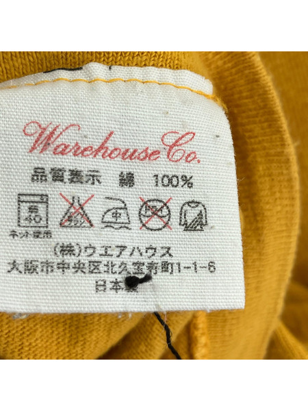 WAREHOUSE 七分丈・ラグランT フットボール 黄(38)