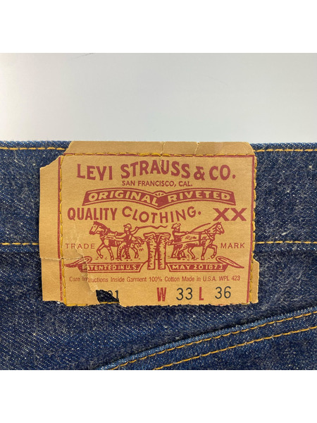 Levi's 裏ボタン555 バレンシア 501 BIGE 110周年 (W33L36)