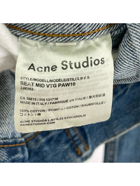 Acne Studios BEAT MID VTG PAW16 デニムジャケット 48 ブルー