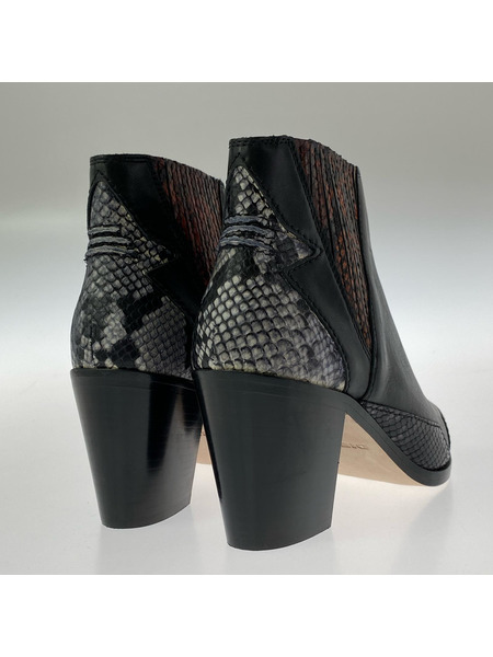 DIESEL ブーツ ブーティ- ショートブーツ パイソン 黒 25.5cm