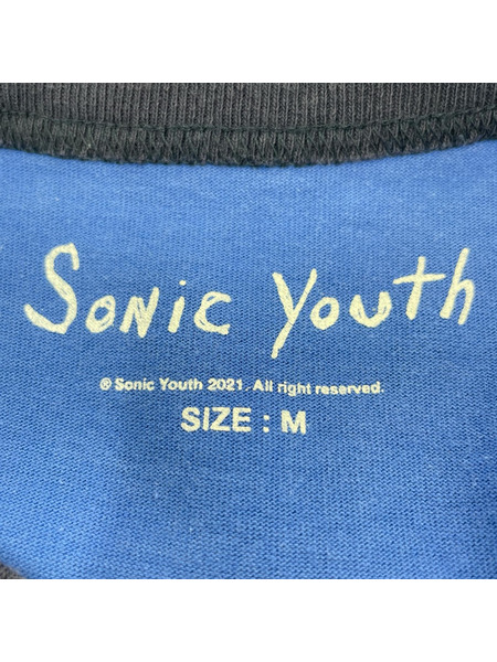 半袖Tシャツ・カットソー sonic youth/リンガーT/BLUE/M