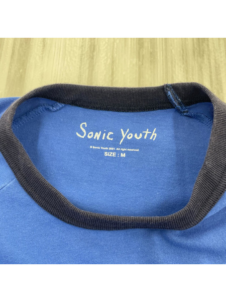 半袖Tシャツ・カットソー sonic youth/リンガーT/BLUE/M