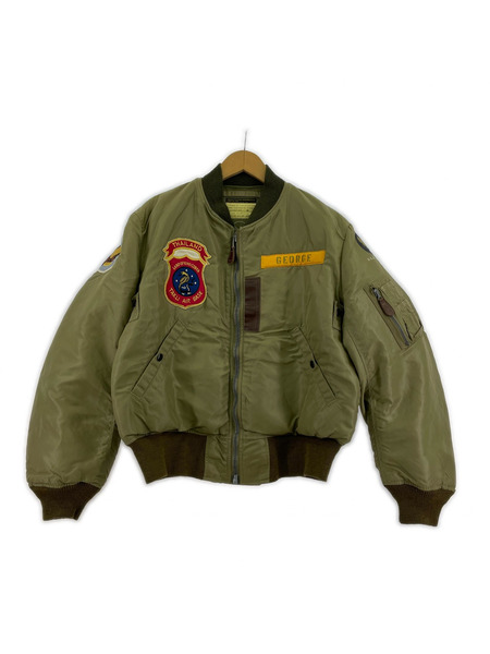 Buzz Rickson's フライトジャケット B-15C ワッペン BR11311 38 カーキ