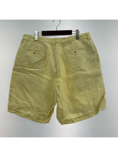 POLO RALPH LAUREN パンツ TYLER SHORT リネン2タック YEL (36)