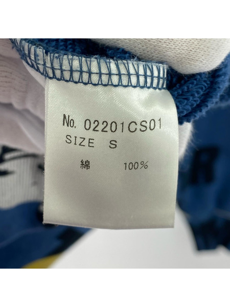 HYSTERIC GLAMOUR スウェット・トレーナー 総柄スウェット ブルー (S) 02201CS01