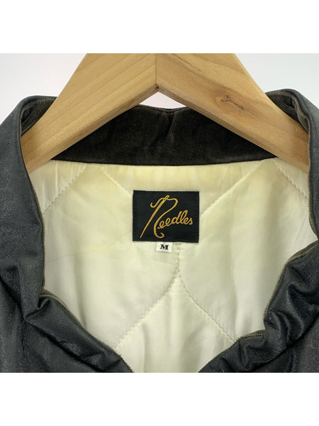Needles ジャケット S.C. SUR COAT FAUX LTHR LEOPARD M