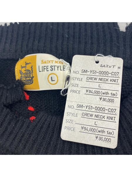 SAINT MICHAEL ニット・セーター CREW NECK KNIT L