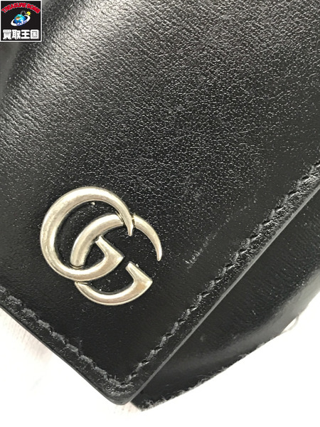 GUCCI キーケース・キーリング GGマーモント 6連 黒