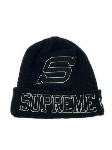 Supreme ニットキャップ × NEW ERA 16AW BIG S Beanie 黒