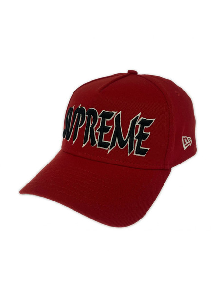 Supreme キャップ 25AW Sharp Spellout Adjustable Cap RED