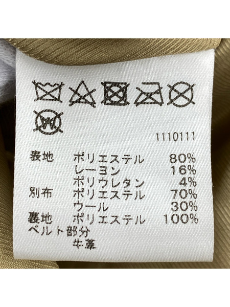 AMERI ジャケット バルーンチェック ギャザートレンチコート