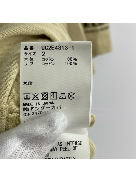 UNDERCOVER 25AW HELDON グラフィックプリントTee 2 ベージュ UC2E4813-1