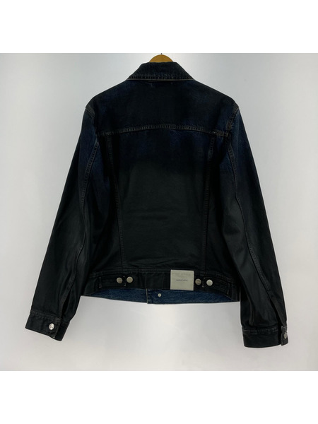 NAMACHEKO. 21SS WAX PAINT DENIM JACKET デニムジャケット S ブラック