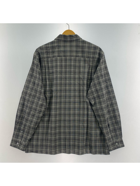 AURALEE 長袖シャツ SUPER LIGHT WOOL CHECK SHIRTS 4