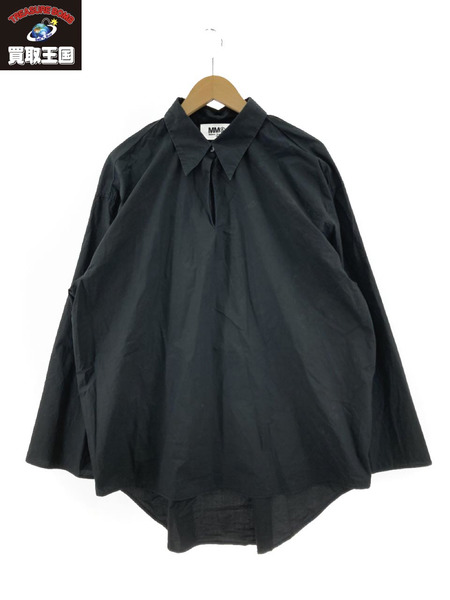 MM6 スキッパープルオーバーシャツ 42 黒[値下]