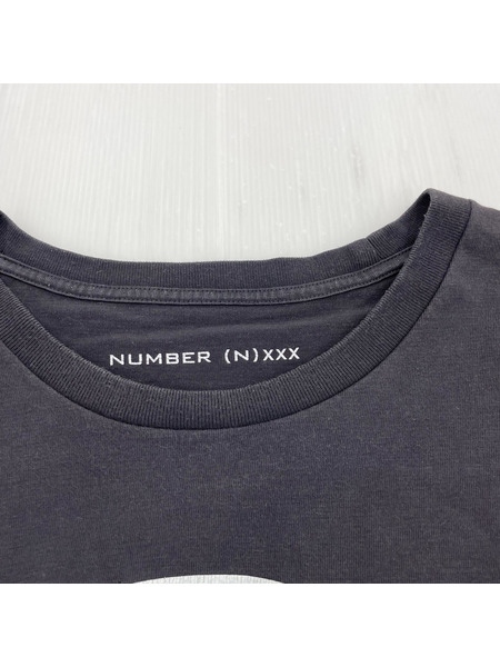 NUMBER (N)INE GOD SELECTION XXX スカル 弾痕 Tシャツ チャコール