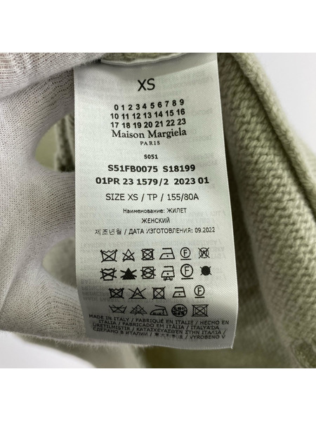 MAISON MARGIELA ソノ他 Vネックロング丈ニット XS