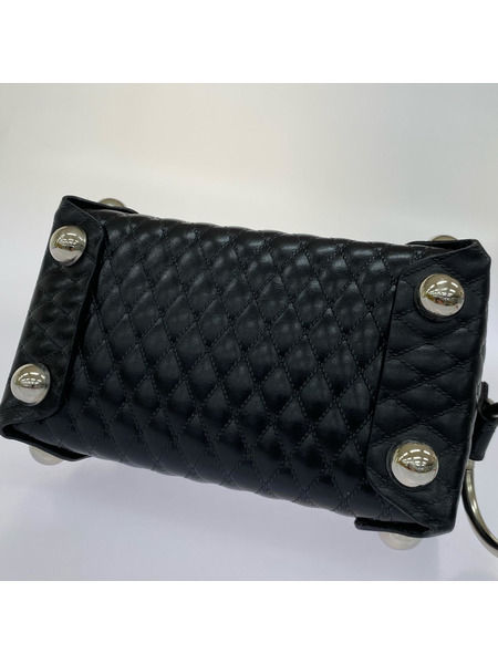 MASU ソノ他バッグ 25AW LEATHER CAKE BAG PETIT BLK