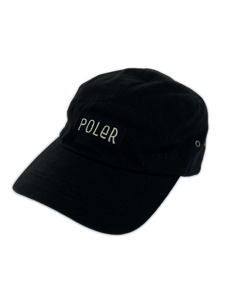 POLeR キャップ 5パネル 黒