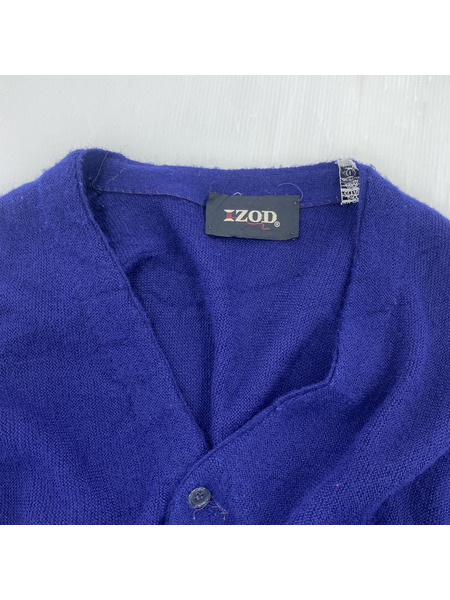 LACOSTE IZOD アクリル100％ カーディガン L アメリカ製 紺[値下]