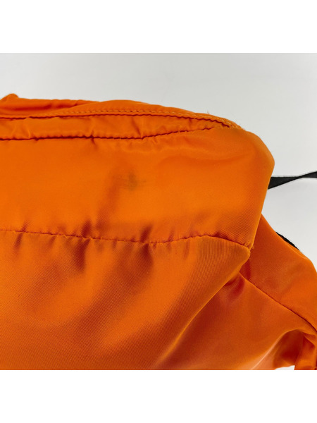 MAISON MARGIELA 18AW ナイロンボディバッグ オレンジ×ブラック S35WB0021[値下]