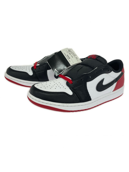 NIKE AIR JORDAN 1 RETRO low OG BLACK TOE (26.5) CZ0790-106