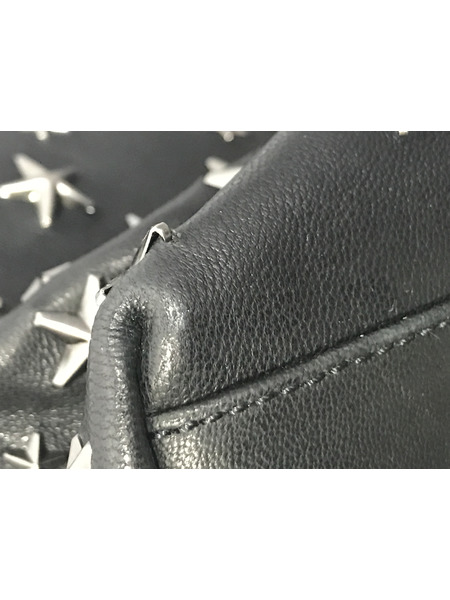 トートバッグ JIMMY CHOO ピコリム スタッズ 黒