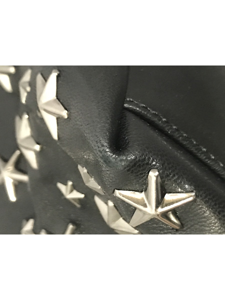 トートバッグ JIMMY CHOO ピコリム スタッズ 黒
