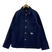 STUSSY ジャケット Canvas Shop JKT コットンカバーオール ブルー