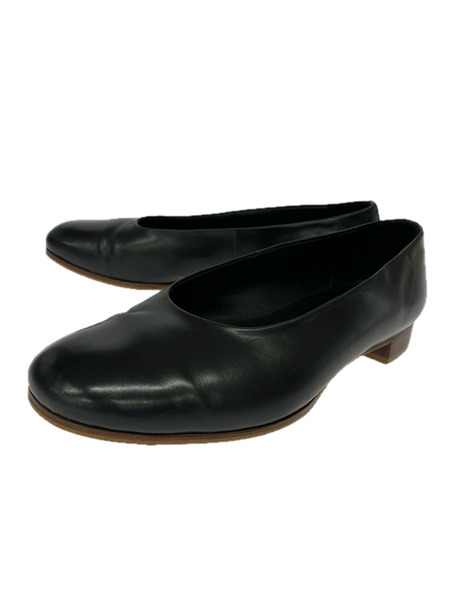 パンプス・ヒール sewn レザー 黒