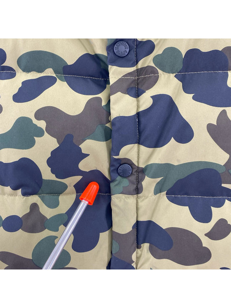 A BATHING APE ジャケット カモ柄ダウンベスト (M)