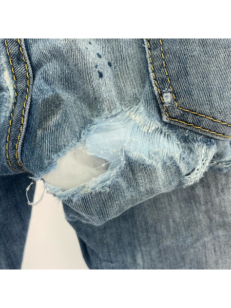 DSQUARED2 デニム・ジーンズ スーパーツインスキニー ダメージパンツ (W30)
