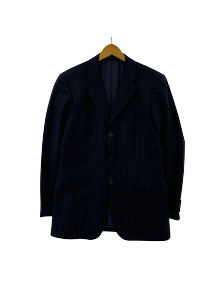 Paul SmithLONDON×Ermenegildo Zegna ストライプジャケット M ネイビー[値下]