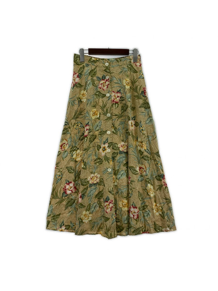 OLD・VINTAGE ロングスカート 80s/USA製 花柄ロングスカート