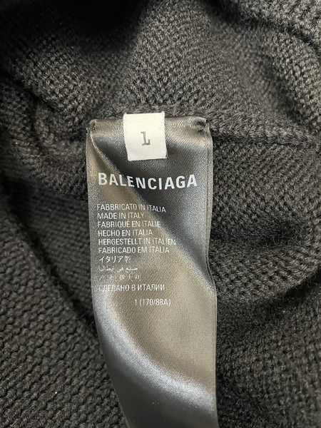 BALENCIAGA 22ss Destroyed oversized knit ダメージ加工