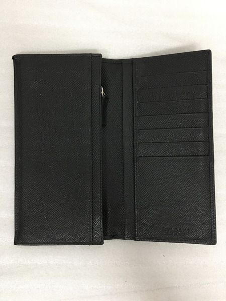 ブルガリ 2つ折り長財布 ブラック