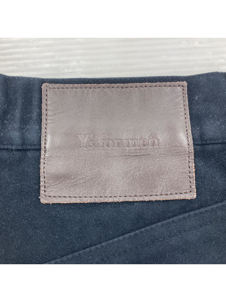 90s Y's コットンベロア地パンツ ブラック[値下]