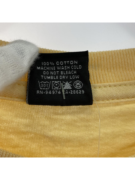 STUSSY　WORLD STUSSY WIDE Tシャツ　ベージュ　XL