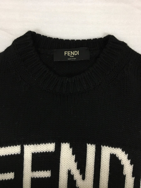 FENDI ロゴ クルーネック ニットセーター(44) FZZ387 A3M3｜商品