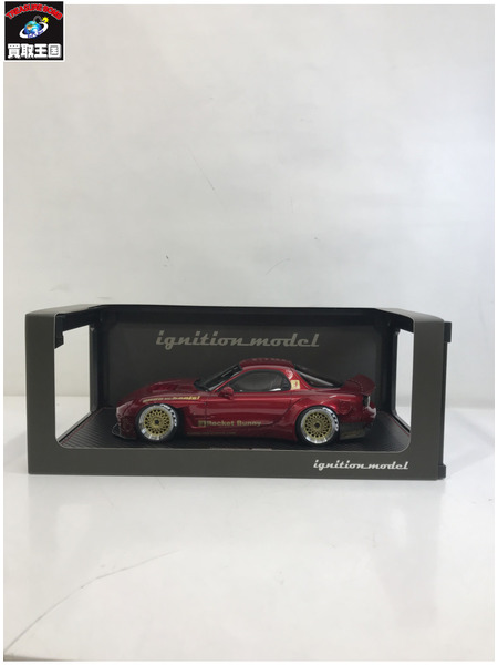 1/18スケールカー Rocket Bunny RX-7 FD3S レッドメタリック