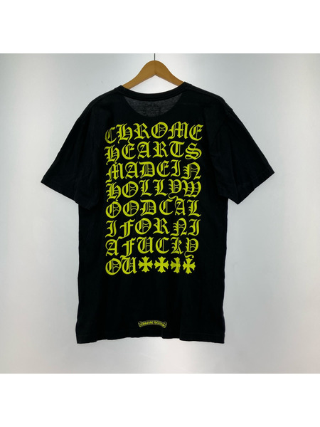 CHROME HEARTS CH T-SHRT プリントTee サイズM ブラック×イエロー