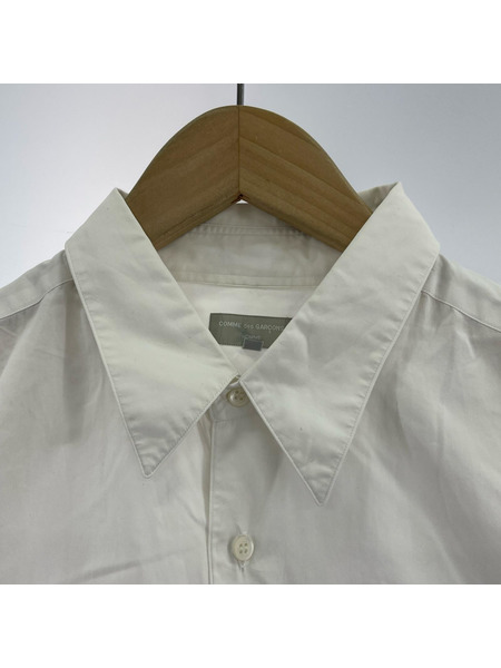 COMME des GARCONS 長袖シャツ 田中オム 無地 白 (L)