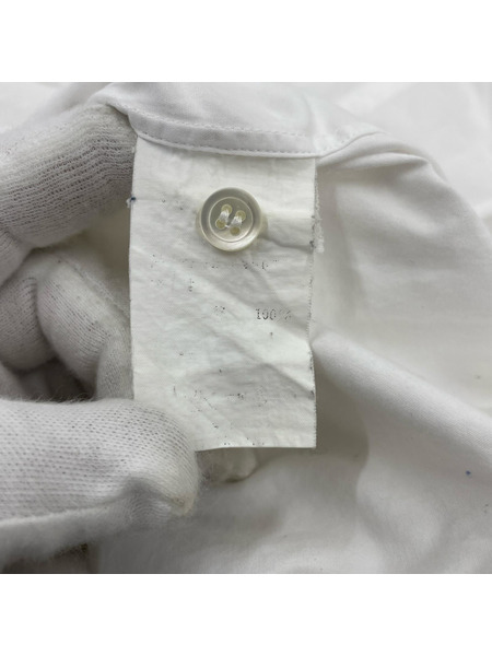 COMME des GARCONS 長袖シャツ 田中オム 無地 白 (L)