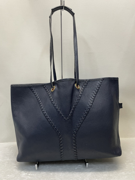 YVES SAINT LAURENT ネオダブル リバーシブルトートバッグ 紺×赤