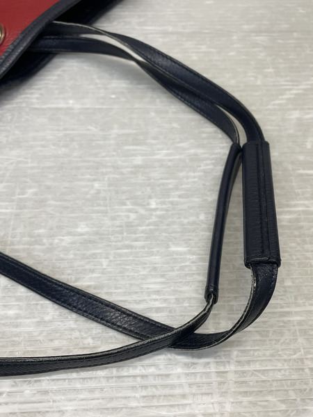 YVES SAINT LAURENT ネオダブル リバーシブルトートバッグ 紺×赤