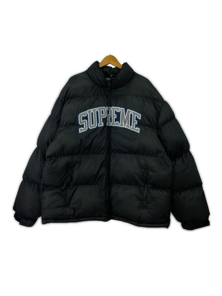 Supreme ジャケット Mesh Jersey Puffer Jacket ブラック XL