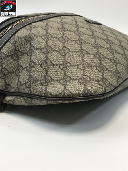 GUCCI グッチ 211110 GGスプリーム ウエストバッグ ボディバック 持ち手ファスナー破損有