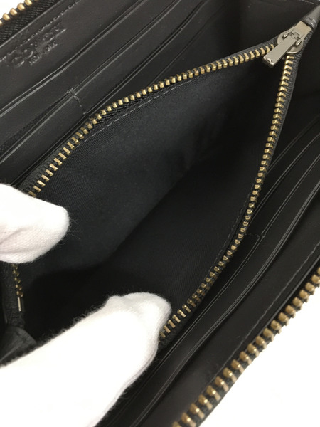COACH　長財布 レザーラウンドジップウォレット