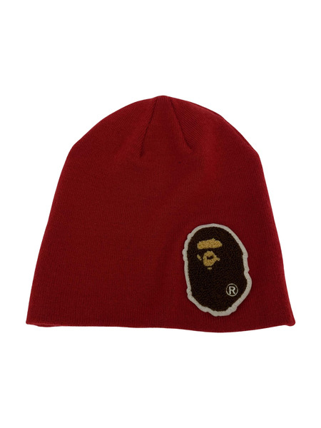 A BATHING APE APE HEAD BEANIE ビーニー 赤｜商品番号：2100219362307 - 買取王国ONLINESTORE