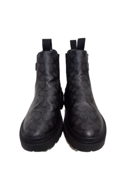 COACH/シグネチャー/サイドゴアブーツ/26cm コリン ブーツ・シグネチャー キャンバス (26cm)